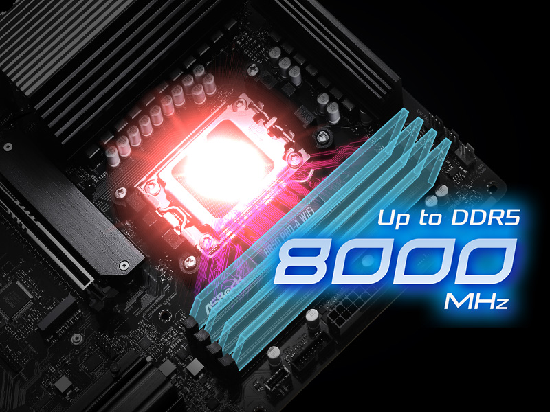 สนับสนุน DDR5 XMP และ EXPO